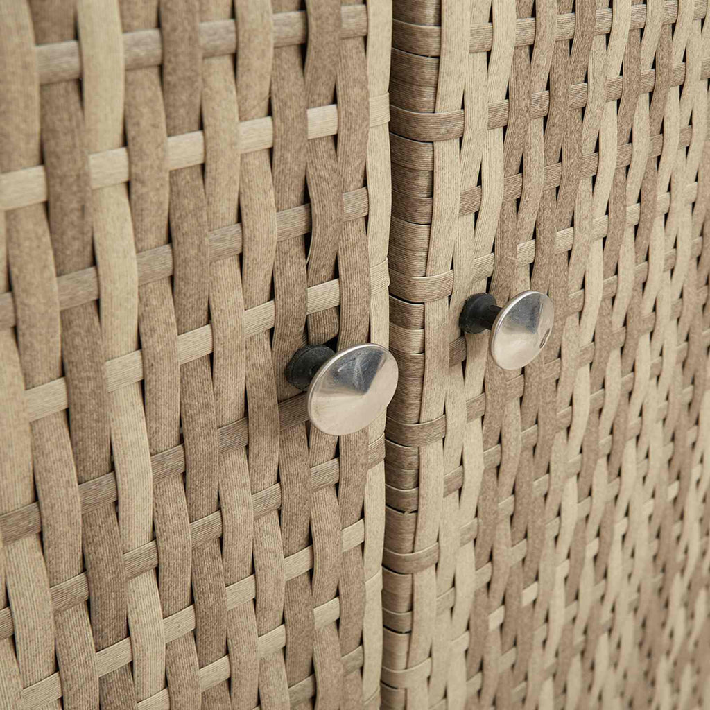 Armario de almacenamiento Beige 100 x 36 x 102 cm Ratán