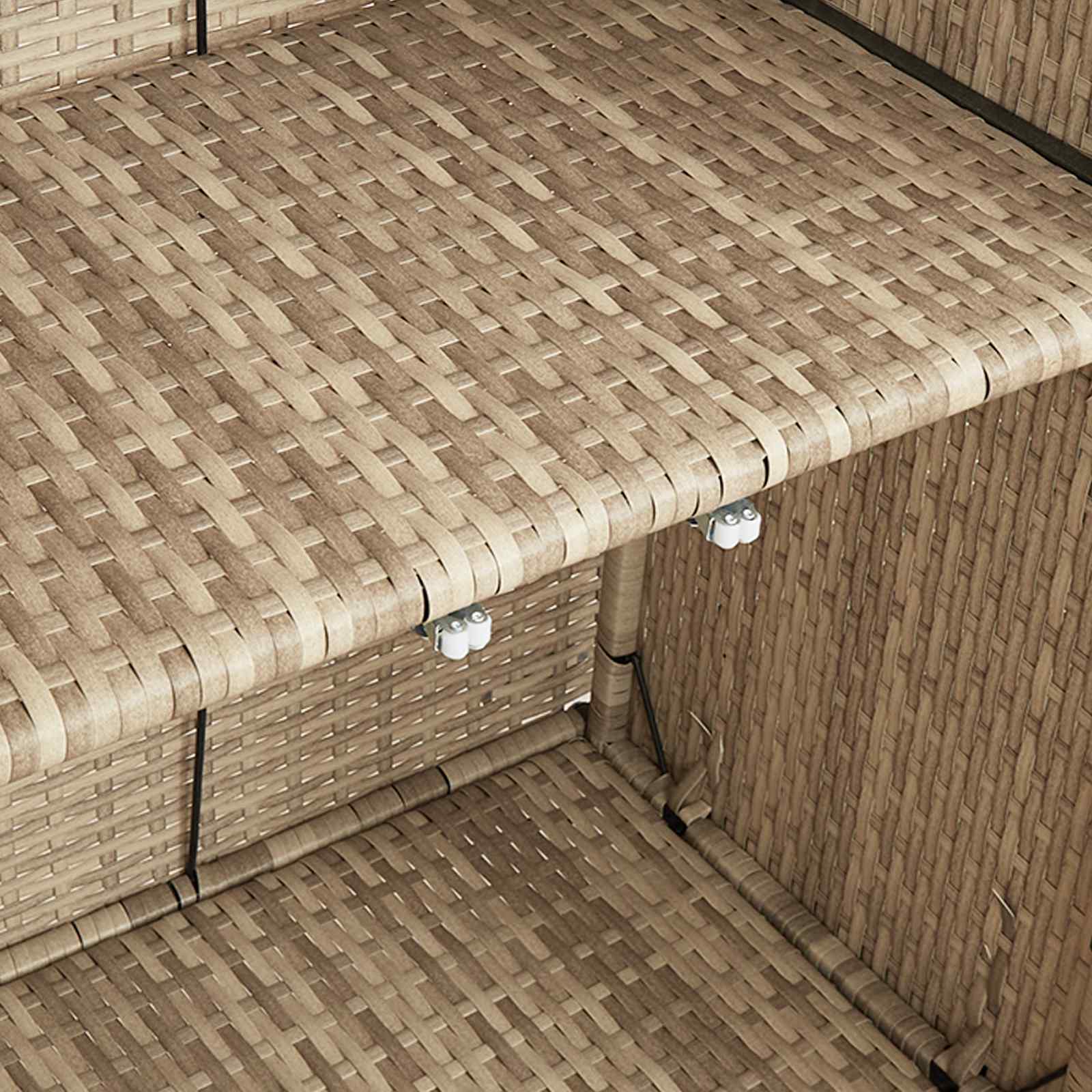 Armario de almacenamiento Beige 100 x 36 x 102 cm Ratán