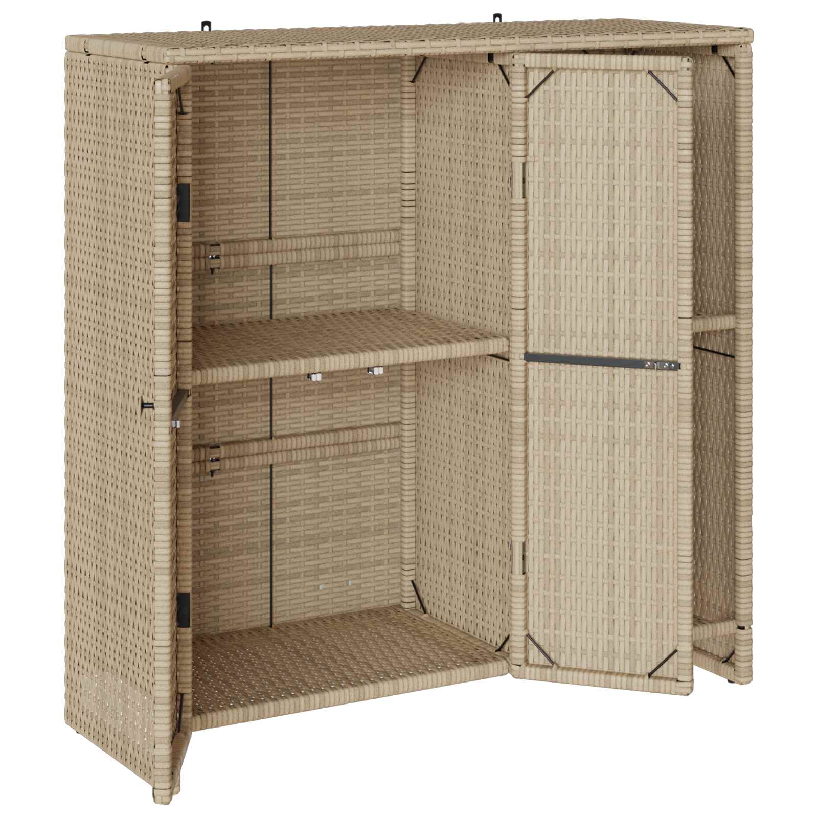 Armario de almacenamiento Beige 100 x 36 x 102 cm Ratán