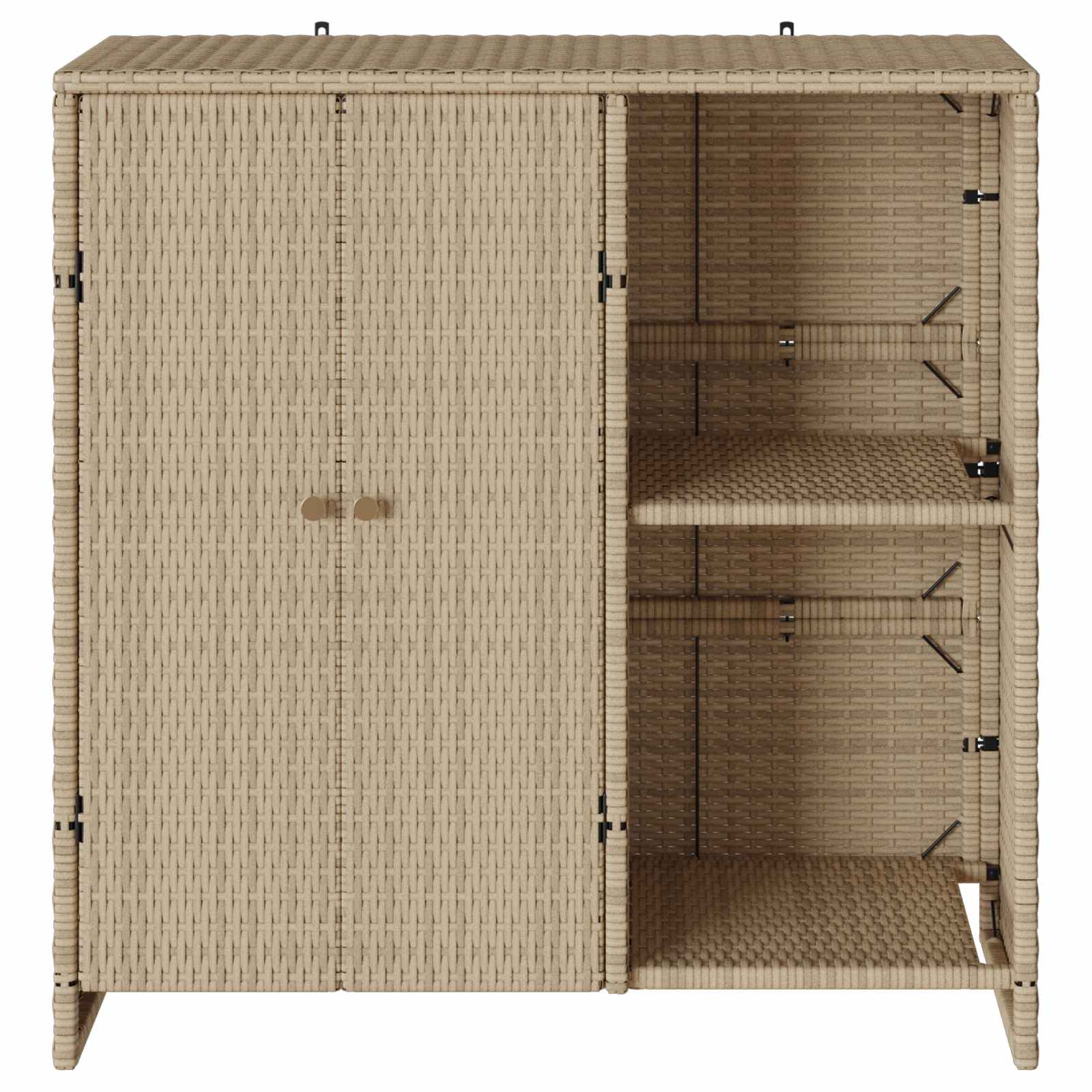 Armario de almacenamiento Beige 100 x 36 x 102 cm Ratán