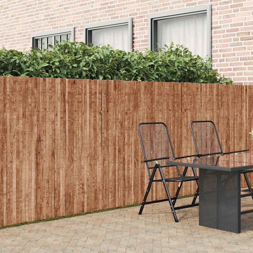 Vedação de casca de árvore castanha 100 x 600 cm Casca de árvore