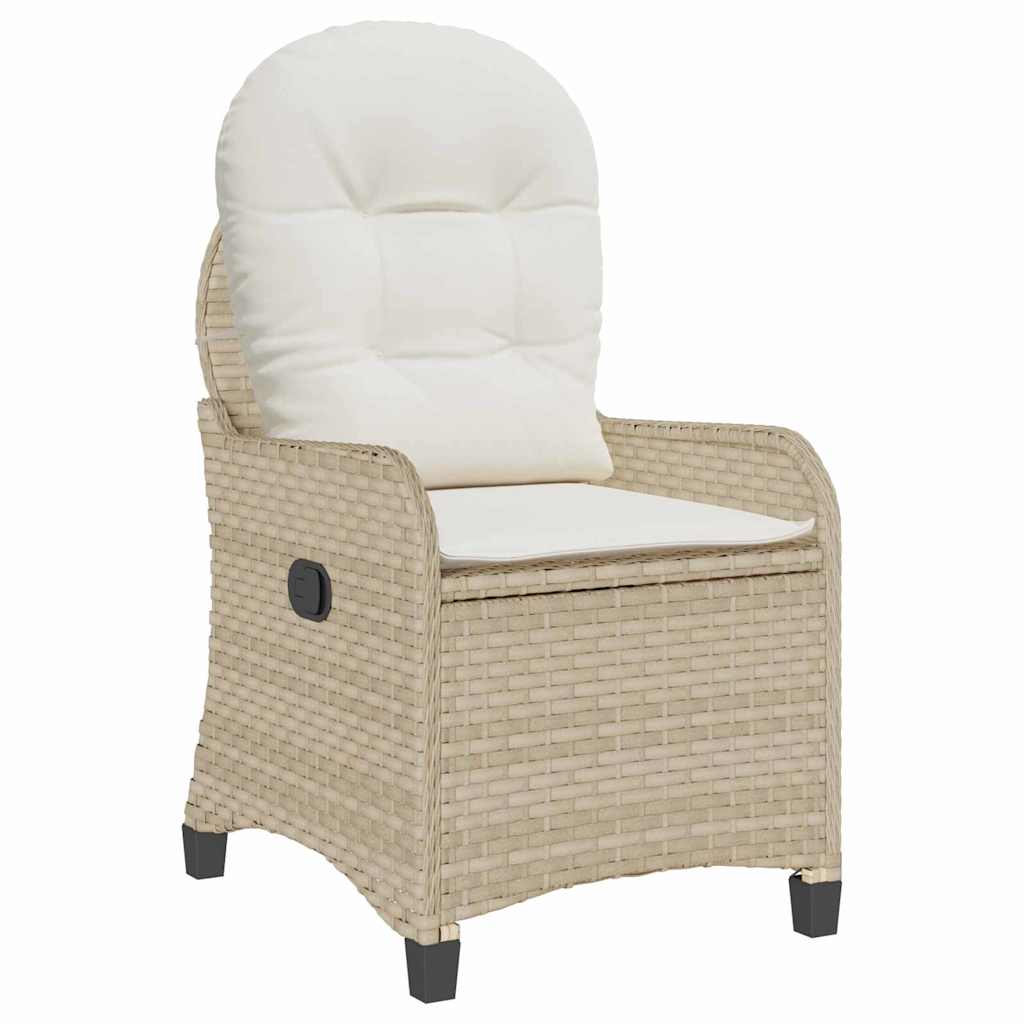 Sillón reclinable Beige 56 x 66 x 95 cm ratán sintético