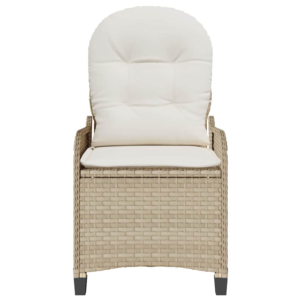 Sillón reclinable Beige 56 x 66 x 95 cm ratán sintético