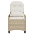 Sillón reclinable Beige 56 x 66 x 95 cm ratán sintético