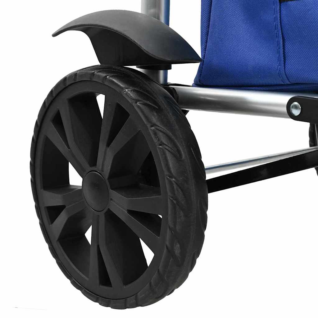 Carro de compras Azul 36,5 x 46,5 x 100,5 cm Tela Oxford