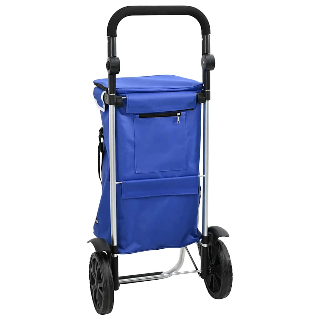 Carro de compras Azul 36,5 x 46,5 x 100,5 cm Tela Oxford