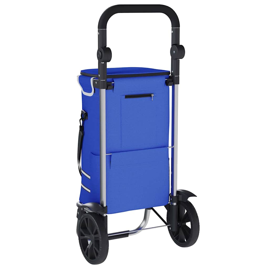 Carro de compras Azul 36,5 x 46,5 x 100,5 cm Tela Oxford