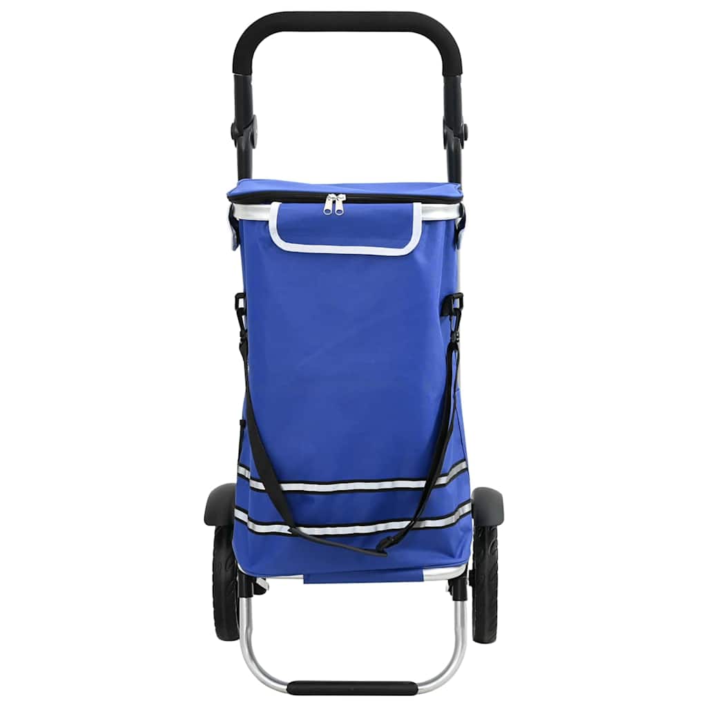 Carro de compras Azul 36,5 x 46,5 x 100,5 cm Tela Oxford