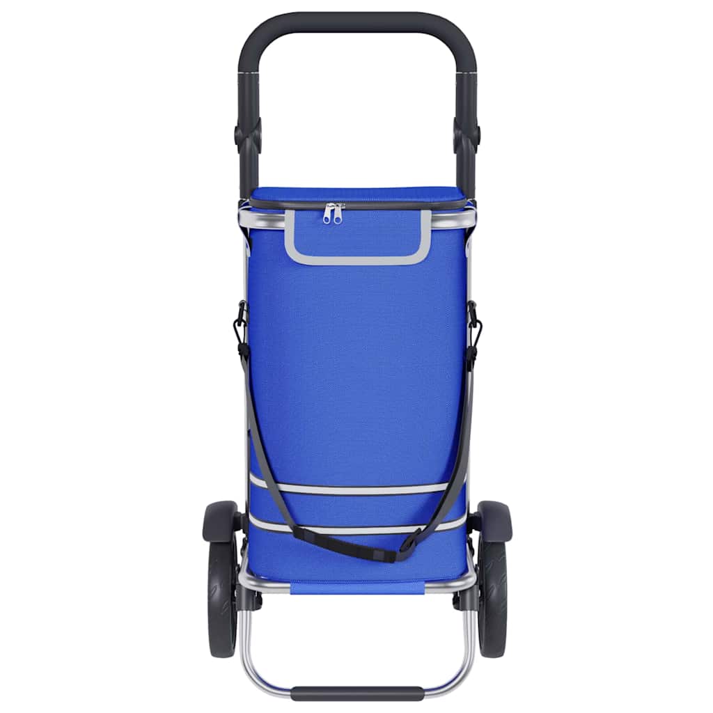 Carro de compras Azul 36,5 x 46,5 x 100,5 cm Tela Oxford