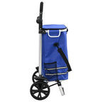Carro de compras Azul 36,5 x 46,5 x 100,5 cm Tela Oxford