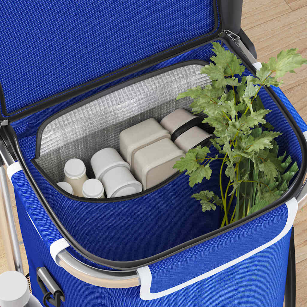 Carro de compras Azul 47 x 39 x 100,5 cm Tela Oxford