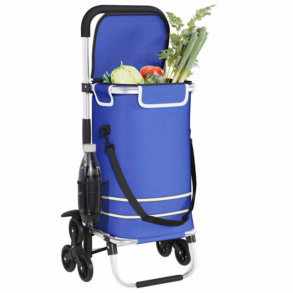 Carro de compras Azul 47 x 39 x 100,5 cm Tela Oxford