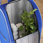 Carro de compras Azul 39.5 x 33 x 93 cm Tela Oxford