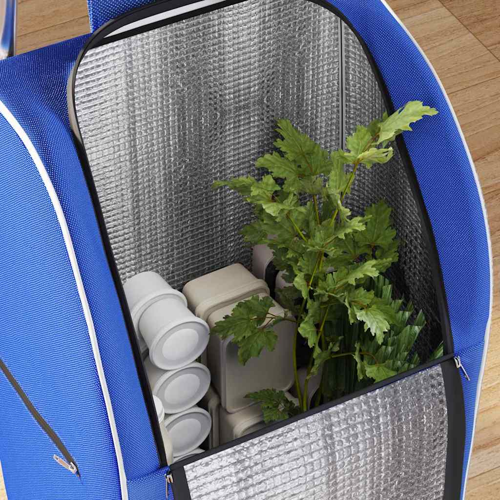 Carro de compras Azul 39.5 x 33 x 93 cm Tela Oxford