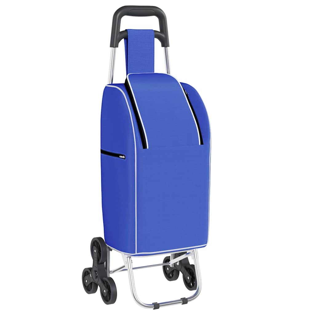 Carro de compras Azul 39.5 x 33 x 93 cm Tela Oxford