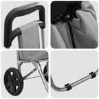 Carro de compras Gris 35 x 28 x 92 cm Tela Oxford