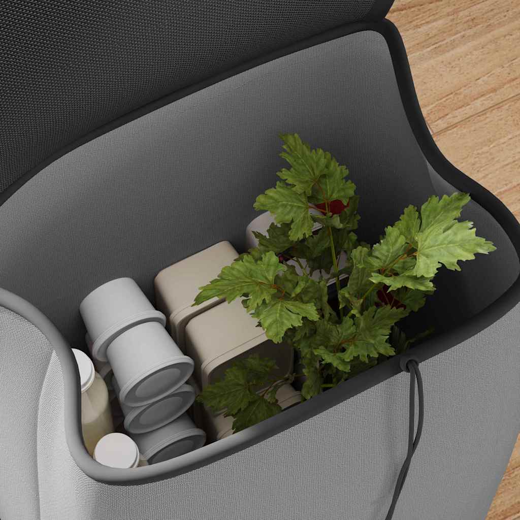 Carro de compras Gris 35 x 28 x 92 cm Tela Oxford