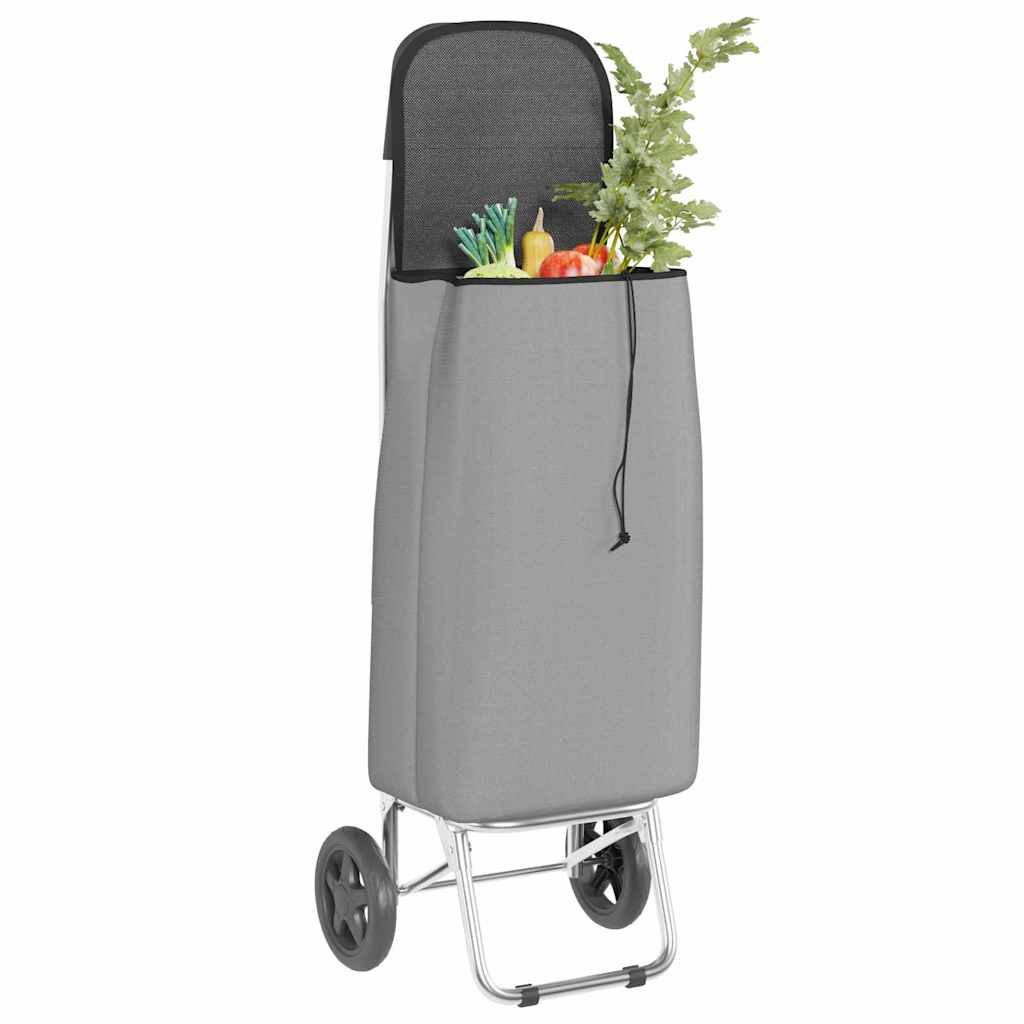 Carro de compras Gris 35 x 28 x 92 cm Tela Oxford