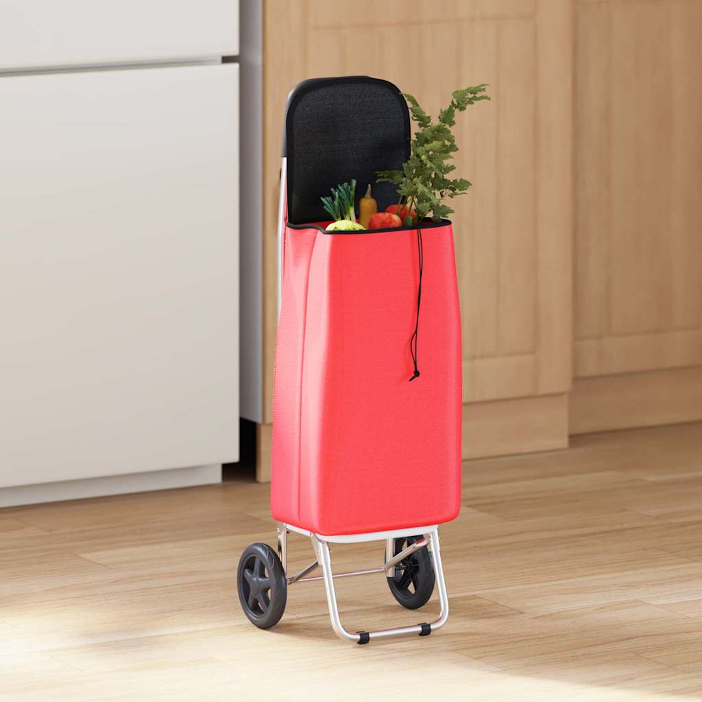 Carro de compras Gris 35 x 28 x 92 cm Tela Oxford