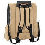 Carrito para mascotas 3 en 1 diseño arena 48x32x(57-106) cm tela Oxford