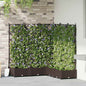 Vaso de Jardim 2 unidades Cinzento 80 x 40 x 125,5 cm Plástico
