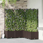 Vaso de Jardim 2 unidades Cinzento 80 x 40 x 125,5 cm Plástico