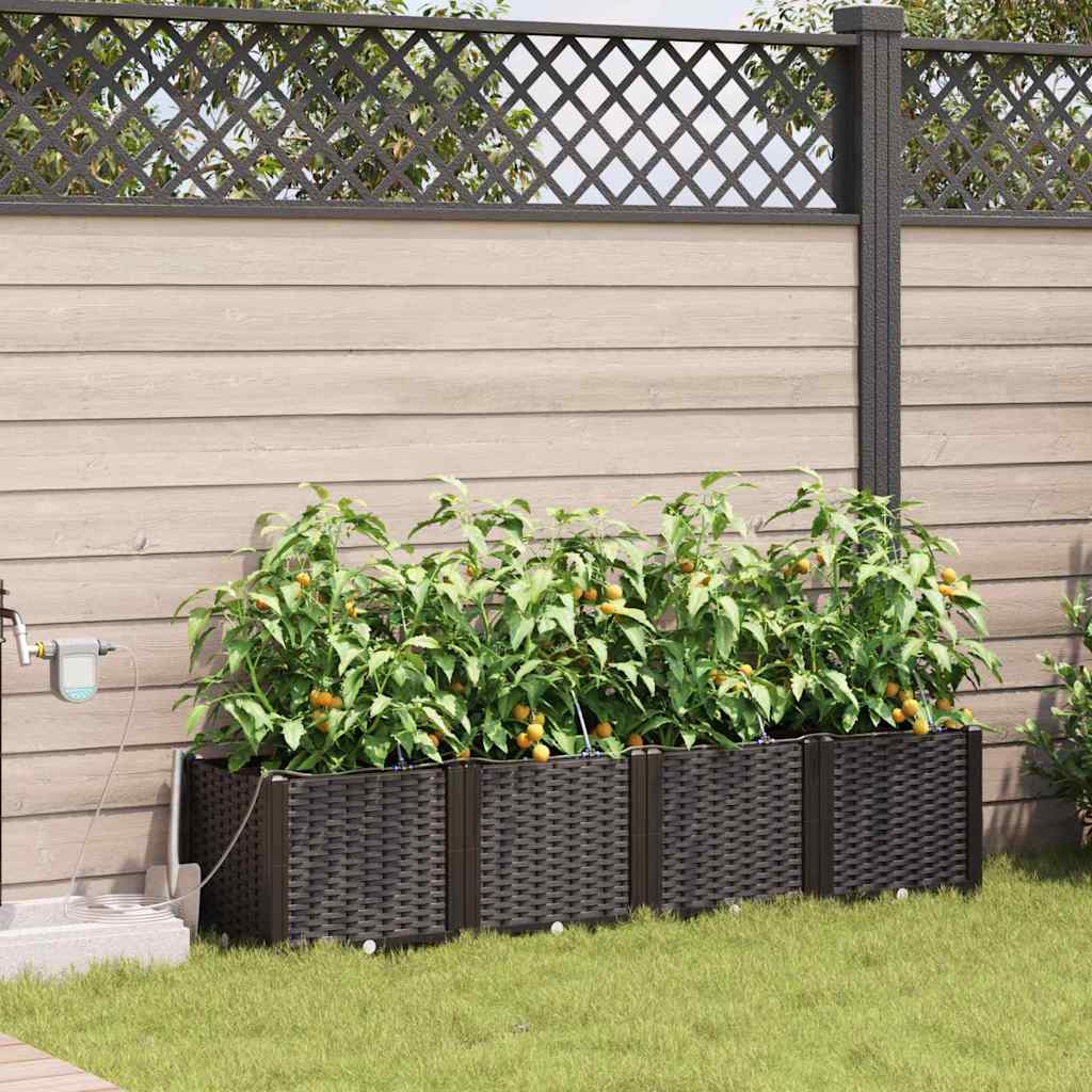 Macetero de Jardín 2 pcs 80 x 40 x 126 cm Plástico