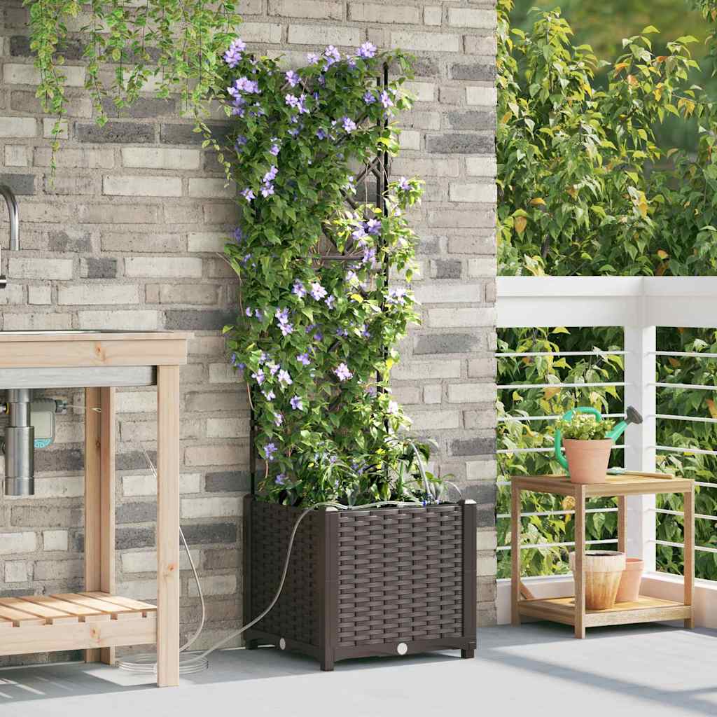 Macetero de Jardín 2 pcs 80 x 40 x 126 cm Plástico