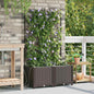 Macetero de Jardín 2 pcs 80 x 40 x 126 cm Plástico