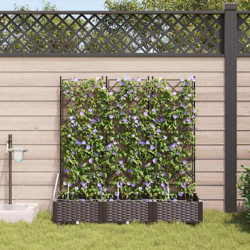 Macetero de Jardín 2 pcs 80 x 40 x 126 cm Plástico