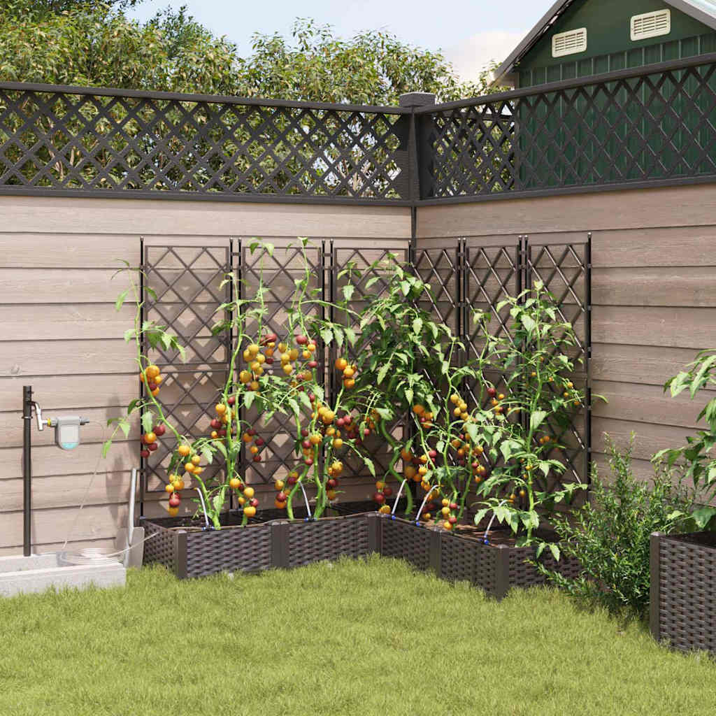 Macetero de Jardín 2 pcs 80 x 40 x 126 cm Plástico