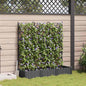 Vaso de Jardim 2 unidades Cinzento 80 x 40 x 125,5 cm Plástico