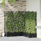 Vaso de Jardim 2 unidades Cinzento 80 x 40 x 125,5 cm Plástico