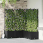 Vaso de Jardim 2 unidades Cinzento 80 x 40 x 125,5 cm Plástico