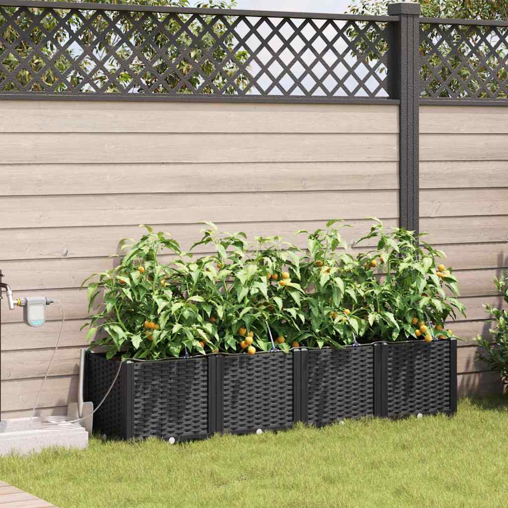 Macetero de Jardín 2 pcs 80 x 40 x 126 cm Plástico