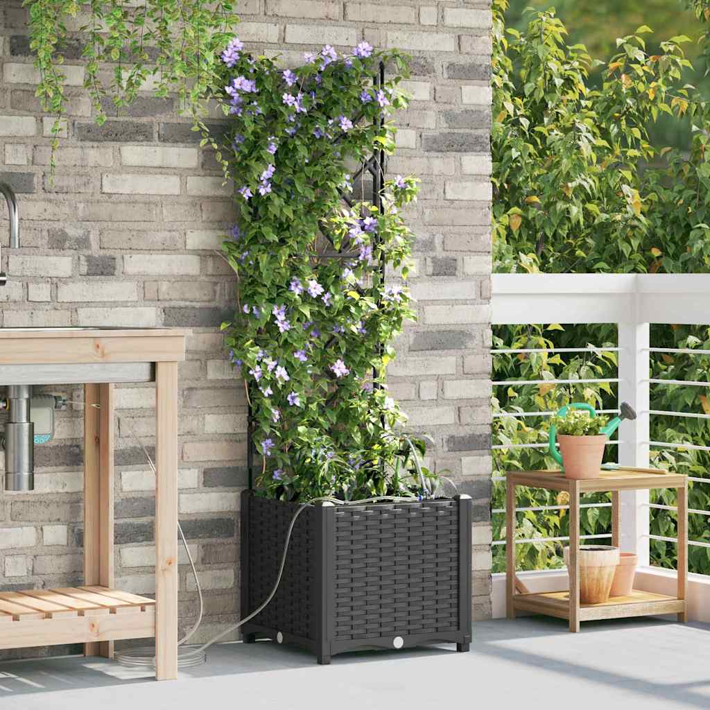 Macetero de Jardín 2 pcs 80 x 40 x 126 cm Plástico