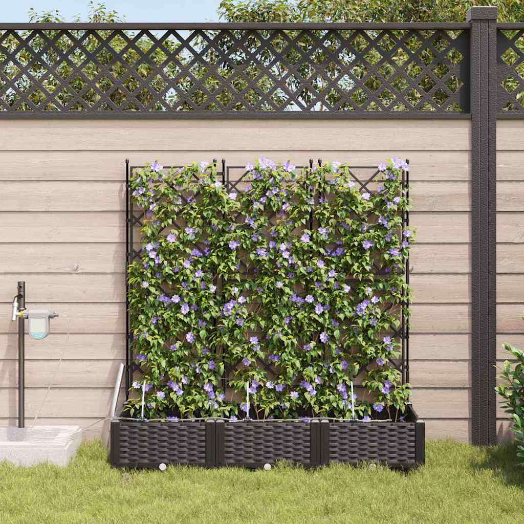 Macetero de Jardín 2 pcs 80 x 40 x 126 cm Plástico