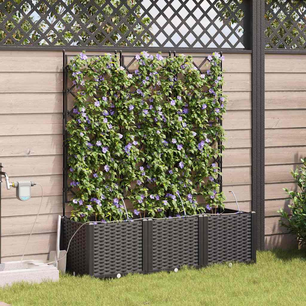 Macetero de Jardín 2 pcs 80 x 40 x 126 cm Plástico