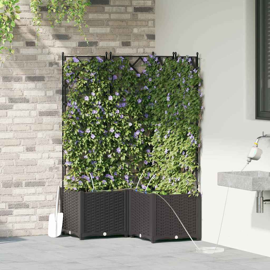 Macetero de Jardín 2 pcs 80 x 40 x 126 cm Plástico