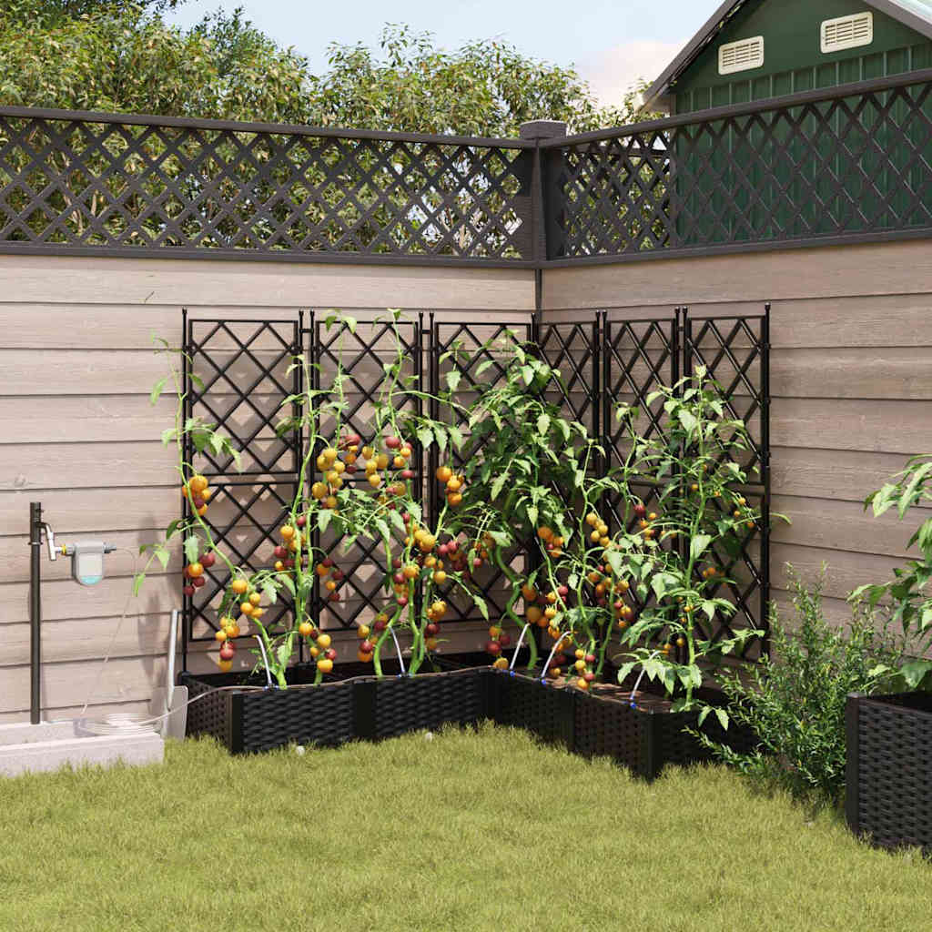 Macetero de Jardín 2 pcs 80 x 40 x 126 cm Plástico