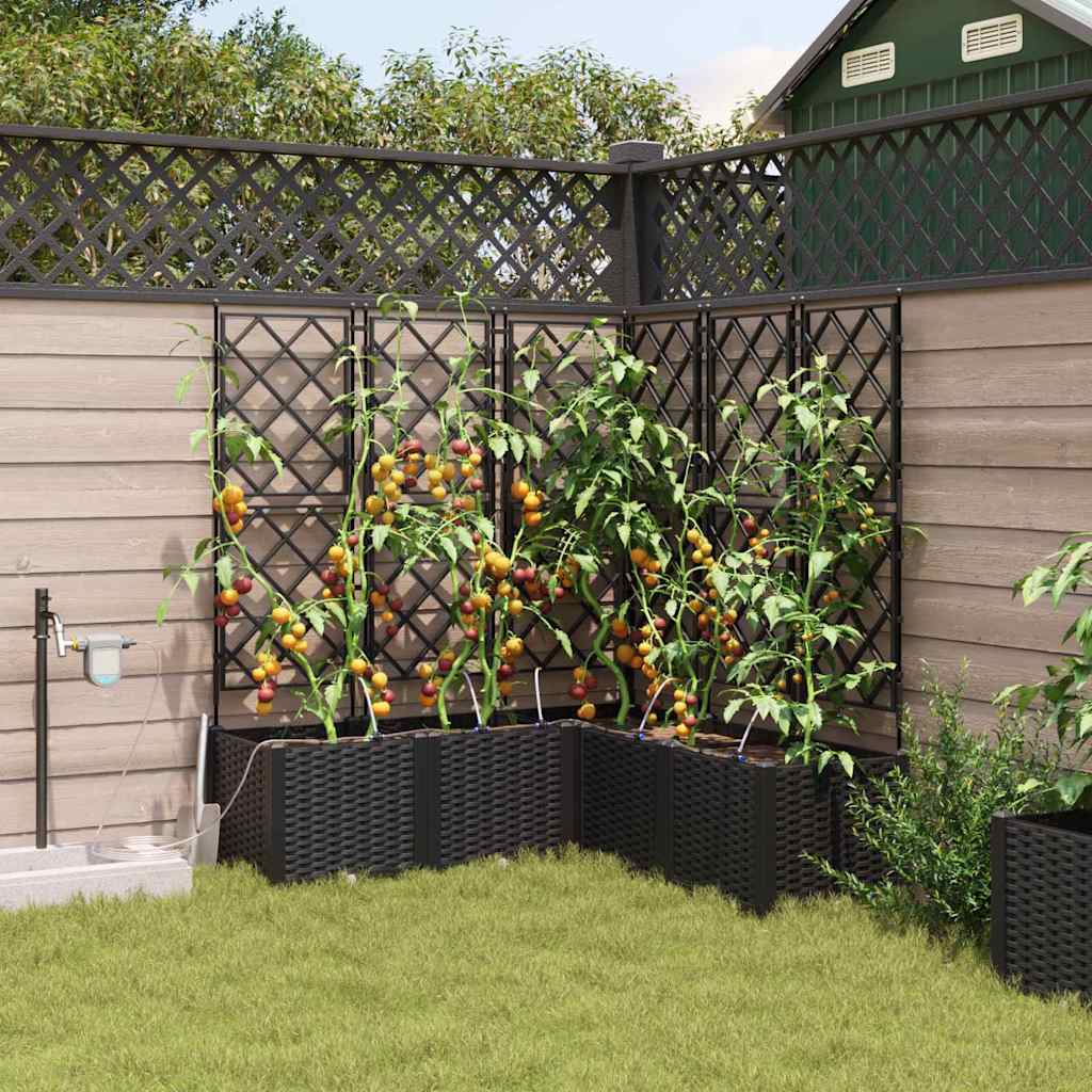 Macetero de Jardín 2 pcs 80 x 40 x 126 cm Plástico