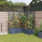 Garden Planter 2 pcs 80 x 40 x 126 cm Plastic