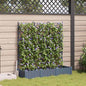 Vaso de Jardim 2 unidades Cinzento 80 x 40 x 125,5 cm Plástico