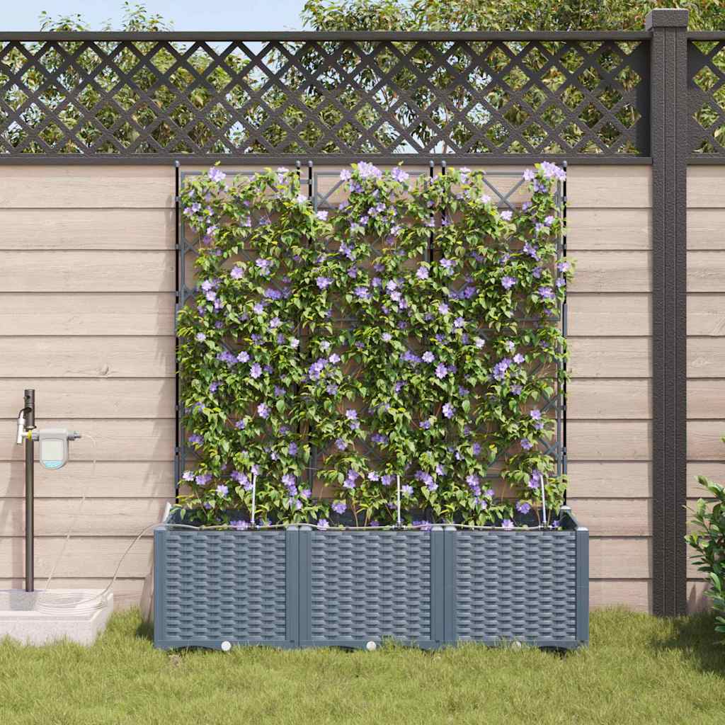 Macetero de Jardín 2 pcs 80 x 40 x 126 cm Plástico