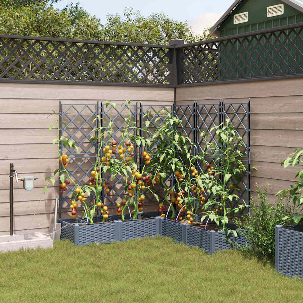 Macetero de Jardín 2 pcs 80 x 40 x 126 cm Plástico