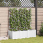 Vaso de Jardim 2 unidades Cinzento 80 x 40 x 125,5 cm Plástico