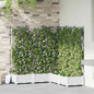 Vaso de Jardim 2 unidades Cinzento 80 x 40 x 125,5 cm Plástico