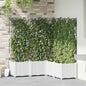 Vaso de Jardim 2 unidades Cinzento 80 x 40 x 125,5 cm Plástico