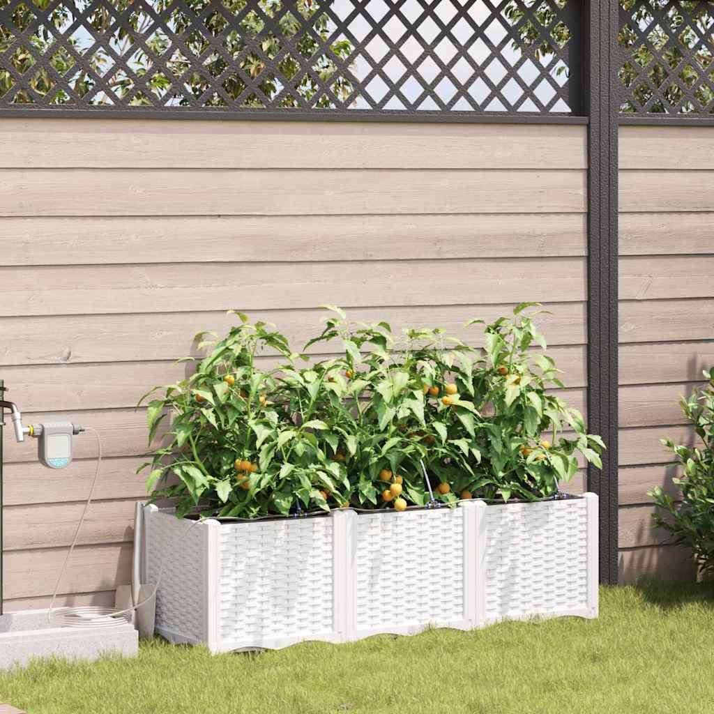 Macetero de Jardín 2 pcs 80 x 40 x 126 cm Plástico