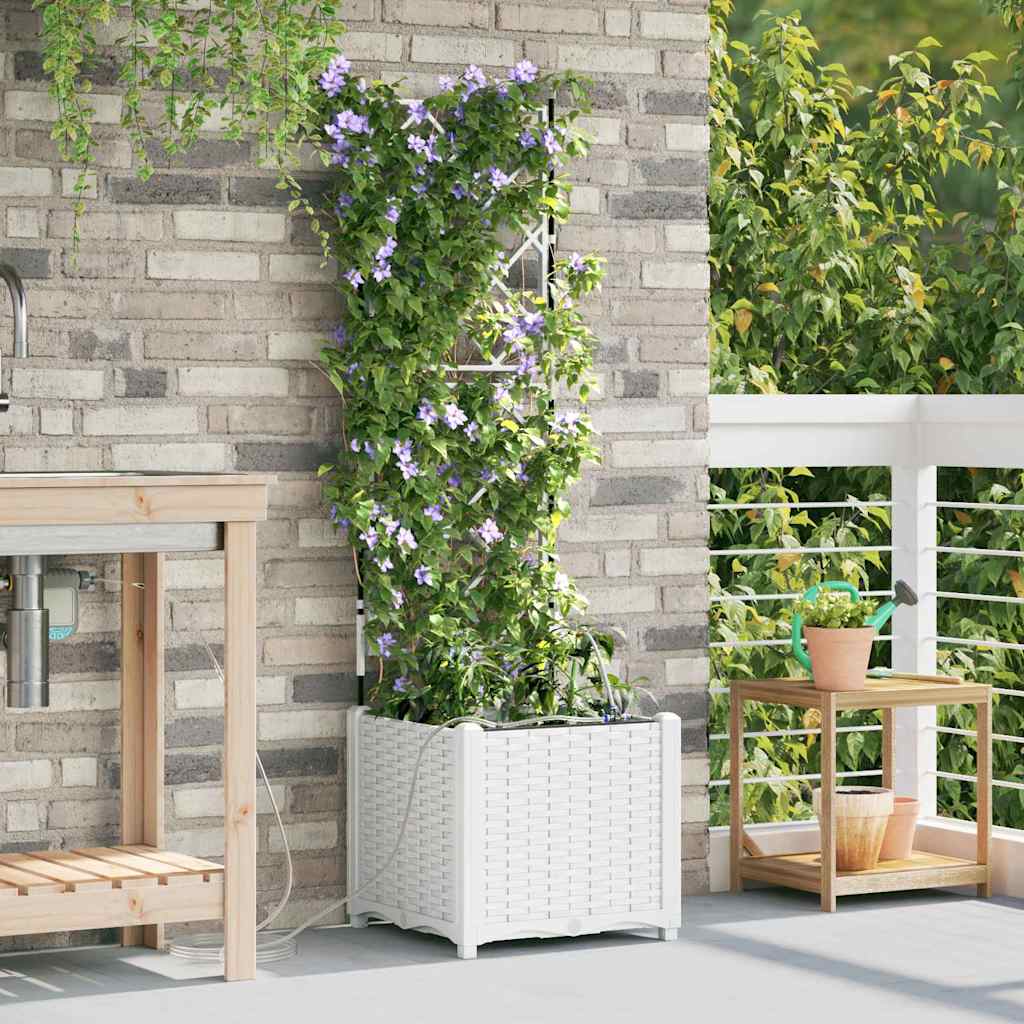 Macetero de Jardín 2 pcs 80 x 40 x 126 cm Plástico